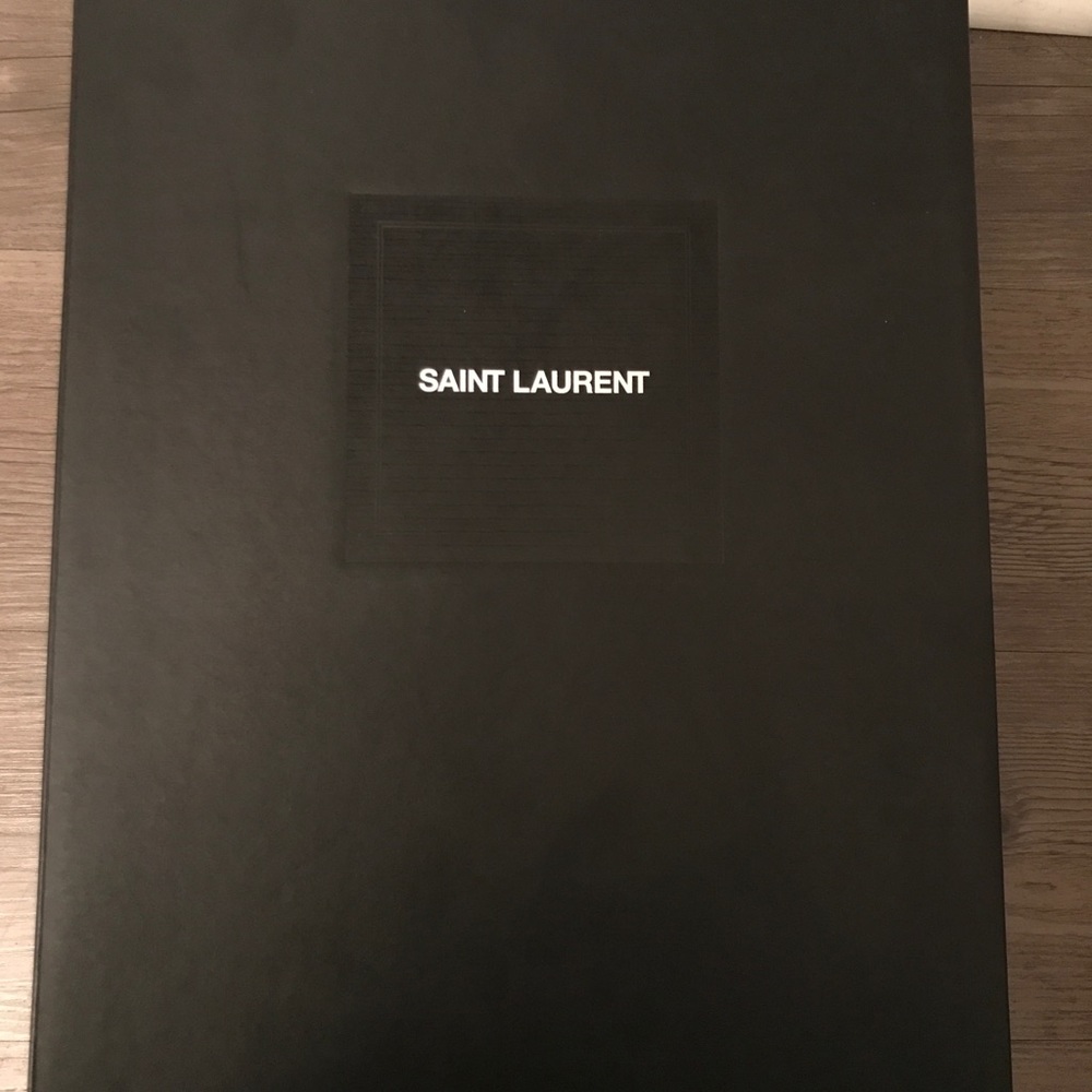 BNIB men’s size 9.5 US YSL blue high top shoes - Picture 3 of 6